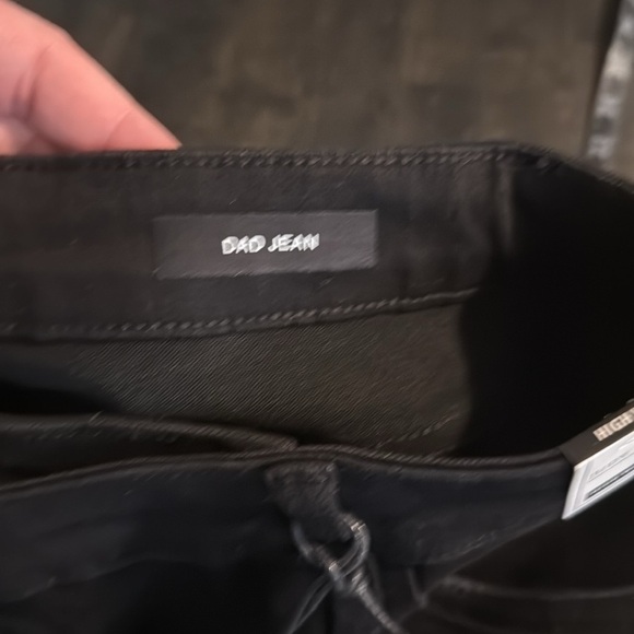 Judy Blue Black Dad Jean Straight Leg Crossover Waist Size 13/31 NWT - Picture 5 of 9